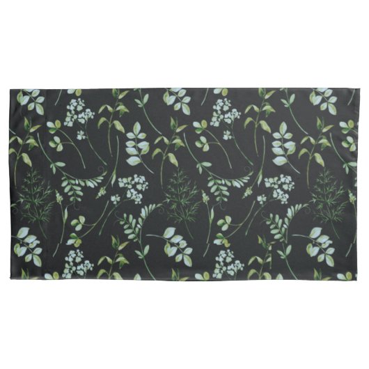 Eukalyptus-Blätter für Wasserfarben Kissenbezug (Vorderseite)