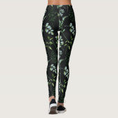 Eukalyptus-Blätter für Wasserfarben Leggings (Rückseite)