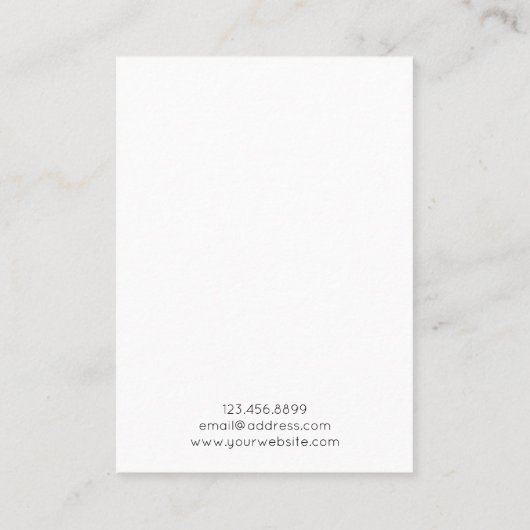 Eukalyptus-Blätter für Wasserfarben mit Anzeigetaf Visitenkarte (Rückseite)