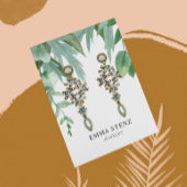 Eukalyptus-Blätter für Wasserfarben mit Anzeigetaf Visitenkarte