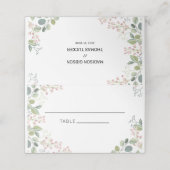 Eukalyptus-Blätter für Wasserfarben Platzkarte (Außenseite Aufgefaltet)