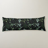 Eukalyptus-Blätter für Wasserfarben Seitenschläferkissen (Rückseite)