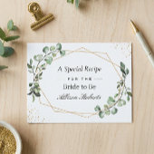 Eukalyptus-Blätter Geometrisches Brautparty Rezept Postkarte