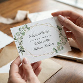 Eukalyptus-Blätter Geometrisches Brautparty Rezept Postkarte