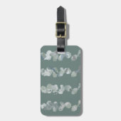 Eukalyptus-Blätter Gepäckanhänger (Vorderseite vertikal)