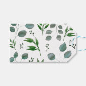 Eukalyptus-Blätter Geschenkanhänger (Vorderseite (Horizontal))