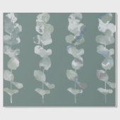 Eukalyptus-Blätter Geschenkpapier (Flach)