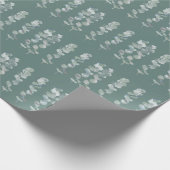 Eukalyptus-Blätter Geschenkpapier (Ecke)