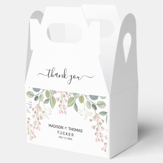 Eukalyptus-Blätter Geschenkschachtel (Geöffnet)