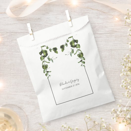 Eukalyptus-Blätter Geschenktütchen (Ausgeschnitten)