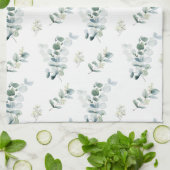 Eukalyptus-Blätter Geschirrtuch (Gefaltet)
