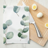 Eukalyptus-Blätter Geschirrtuch (Viertel Falte)