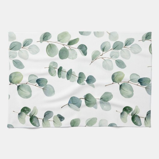 Eukalyptus-Blätter Geschirrtuch (Horizontal)