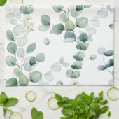 Eukalyptus-Blätter Geschirrtuch (Gefaltet)