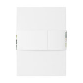 Eukalyptus-Blätter Gold Geometric Einladungsbanderole (Rückseitenbeispiel)