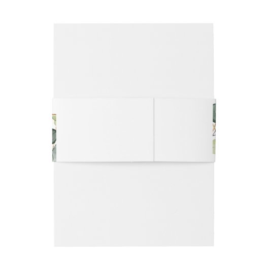 Eukalyptus-Blätter Gold Geometric Einladungsbanderole (Rückseitenbeispiel)