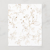 Eukalyptus-Blätter & Gold Rustikale Hochzeiten (Rückseite)