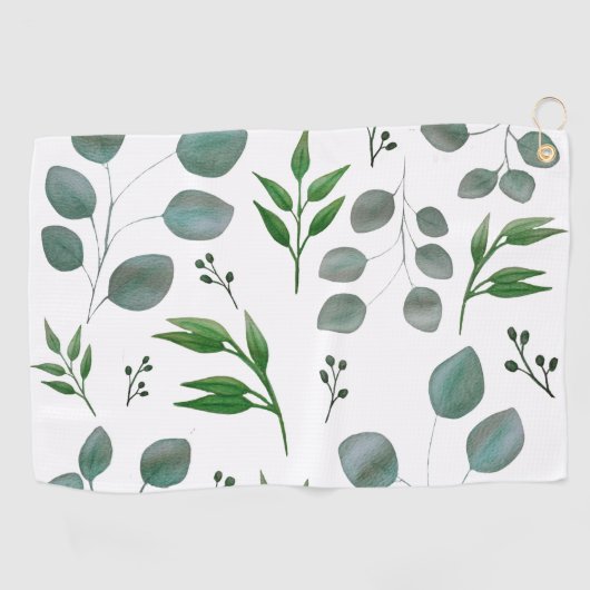 Eukalyptus-Blätter Golfhandtuch (Horizontal)