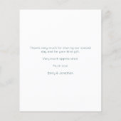 Eukalyptus-Blätter Hochzeit Vielen Dank (Rückseite)