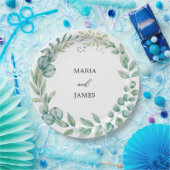 Eukalyptus-Blätter Hochzeiten Pappteller (Party)