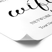 Eukalyptus-Blätter Hochzeiten Poster (Ecke)