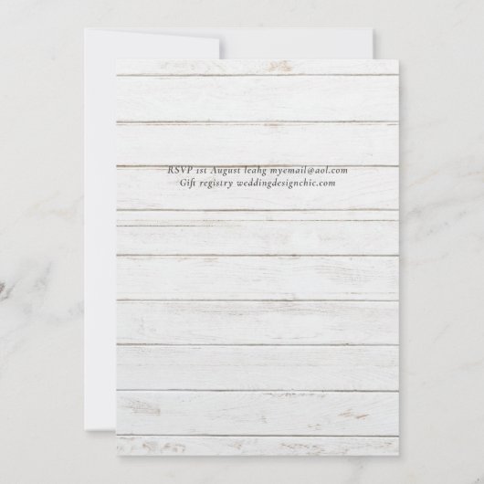 Eukalyptus-Blätter Hochzeiten: rustikale Sonnenblu (Rückseite)