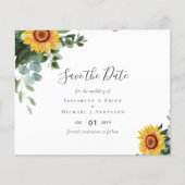 Eukalyptus-Blätter Hochzeiten: rustikale Sonnenblu (Vorderseite)