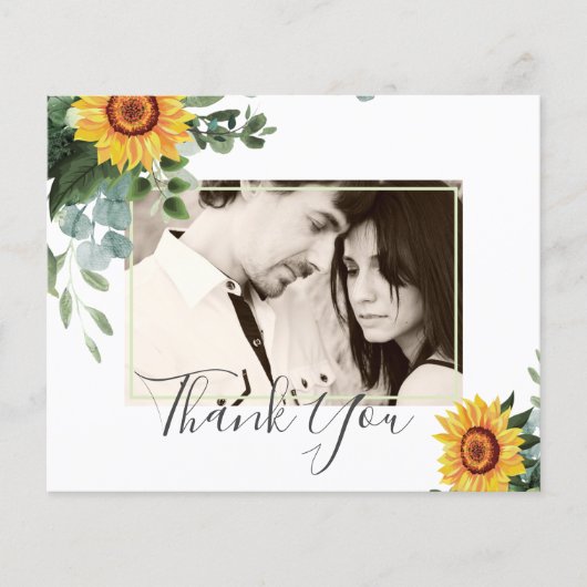 Eukalyptus-Blätter Hochzeiten: rustikale Sonnenblu (Vorderseite)