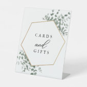 Eukalyptus-Blätter Hochzeiten Sockelschild (Vorderseite)