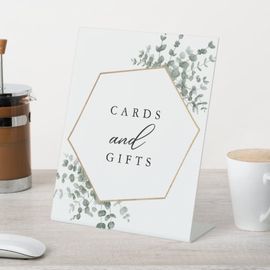 Eukalyptus-Blätter Hochzeiten Sockelschild (In SItu)