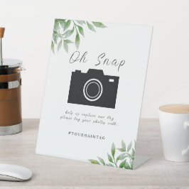 Eukalyptus-Blätter Hochzeiten Sockelschild