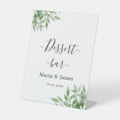 Eukalyptus-Blätter Hochzeiten Sockelschild (Vorderseite)