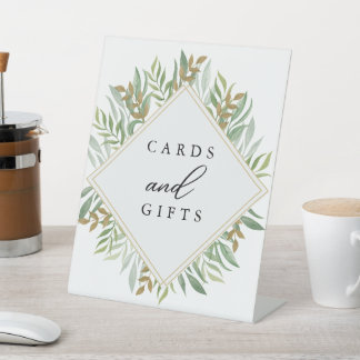 Eukalyptus-Blätter Hochzeiten Sockelschild