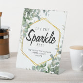 Eukalyptus-Blätter Hochzeiten Sockelschild (In SItu)