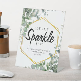 Eukalyptus-Blätter Hochzeiten Sockelschild