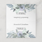 Eukalyptus-Blätter Hochzeiten von Platzkarten (Außenseite Aufgefaltet)