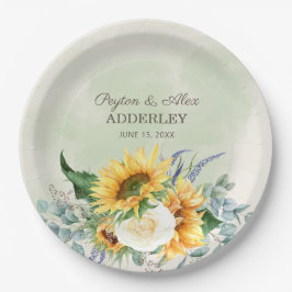 Eukalyptus-Blätter Hochzeitsempfang Pappteller