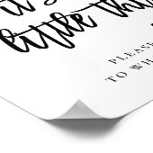 Eukalyptus-Blätter Hochzeitsfeier Poster (Ecke)