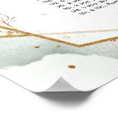 Eukalyptus-Blätter - Hochzeitskarte Poster (Ecke)