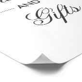 Eukalyptus-Blätter. Hochzeitskarten und Geschenke  Poster (Ecke)