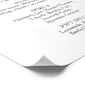 Eukalyptus-Blätter. Hochzeitsmenü Bar Poster (Ecke)