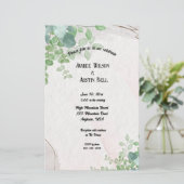 Eukalyptus-Blätter in Aquarellen in Goldrahmen (Stehend Vorderseite)