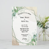 Eukalyptus-Blätter in Aquarellen in Goldrahmen (Stehend Vorderseite)