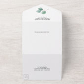 Eukalyptus-Blätter in Branch-Foliage All In One Einladung (Außenbereich)