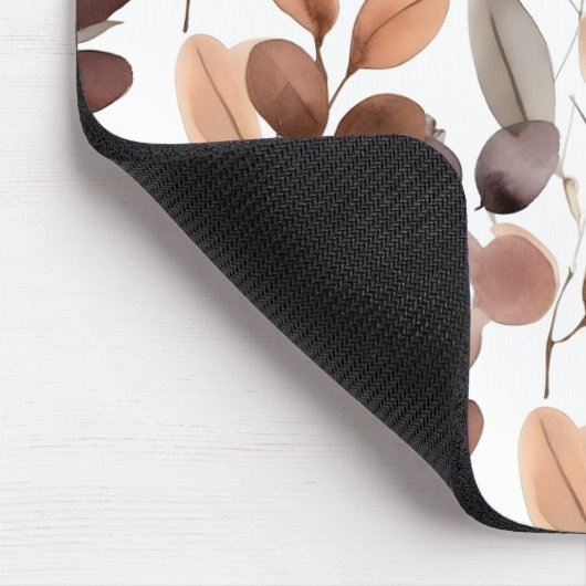 Eukalyptus-Blätter in farbenfrohen Wasserfarben Ru Mousepad (Ecke)