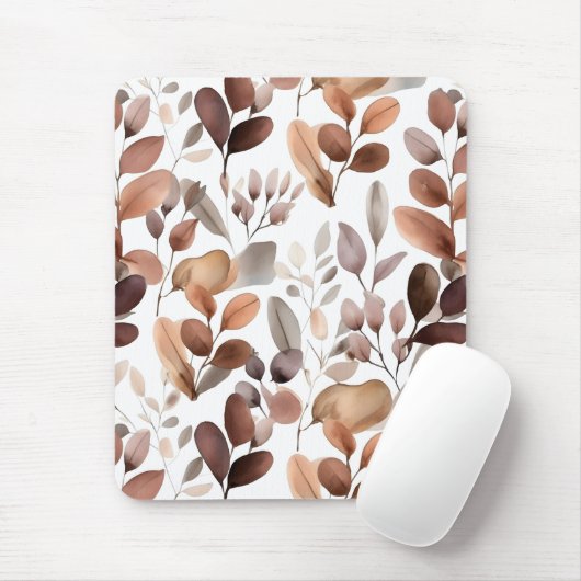 Eukalyptus-Blätter in farbenfrohen Wasserfarben Ru Mousepad (Mit Mouse)