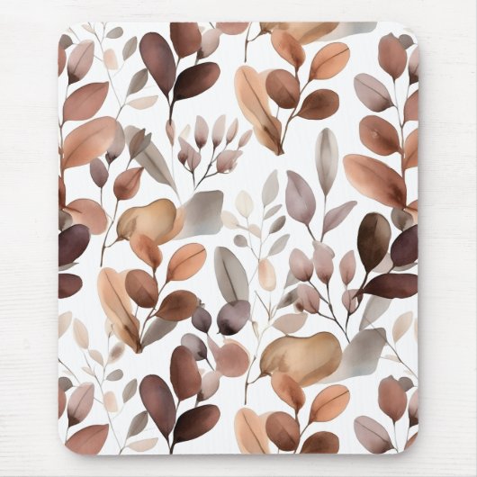 Eukalyptus-Blätter in farbenfrohen Wasserfarben Ru Mousepad (Vorne)