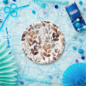 Eukalyptus-Blätter in farbenfrohen Wasserfarben Ru Pappteller (Party)