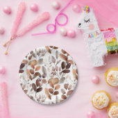 Eukalyptus-Blätter in farbenfrohen Wasserfarben Ru Pappteller (Party)