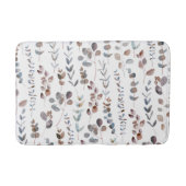 Eukalyptus-Blätter in Farbtönen Badematte (Vorderseite)